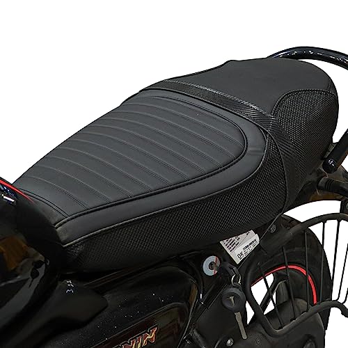 Image of TVS Seat Cover for Sweat Free Comfortable Riding| Nylon Thread Stitching for Strength| Bike Riding Accessories|Heat & UV Ray Protection|Enhanced Tear Resistance