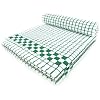 Fecido Classic Kitchen Dish Towels with Hanging Loop Heavy Duty Absorbent Dish Clothes European Made 100 Cotton Tea Towels Set of Two Dark Green