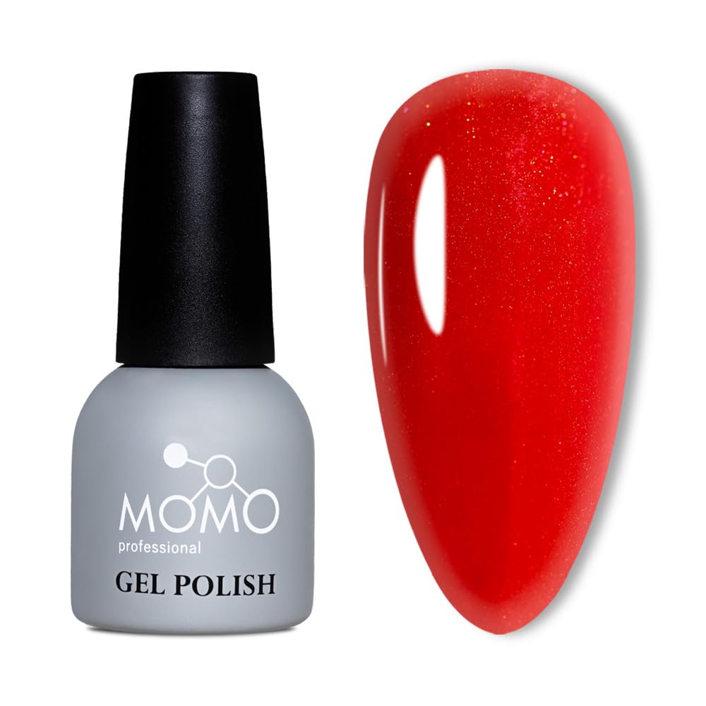 MOMO professional Kalıcı Oje S023 Işıltılı Klasik Kırmızı 14 ml