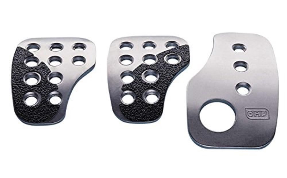 OMP SET 3 RACING PEDAL SILVER
