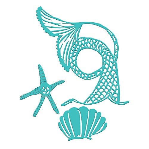 Spellbinders Jane Davenport MerTail Etched/Wafer Thin Dies, Teal