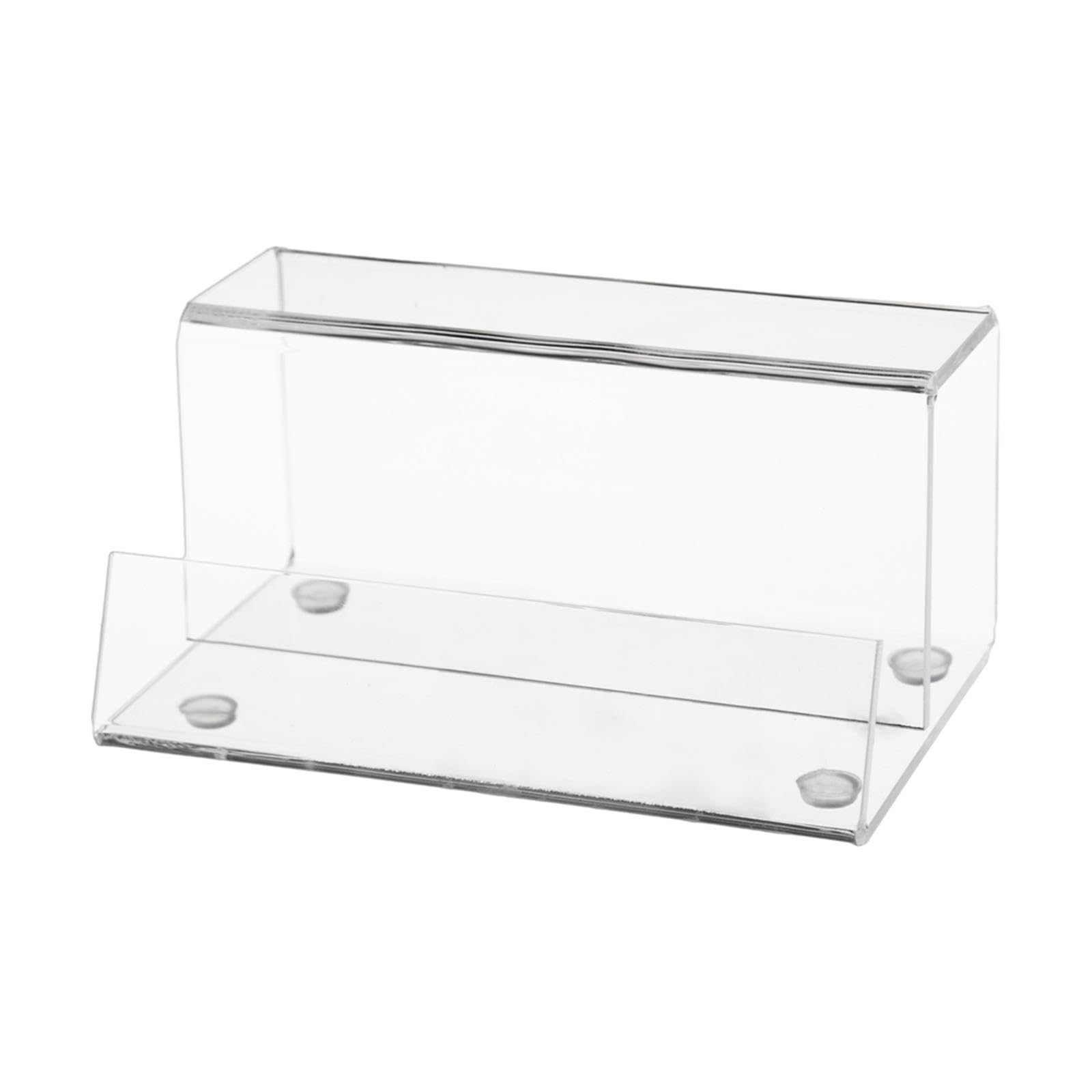 Akrylowy stojak na płyty winylowe, przezroczysta akrylowa półka windowa, kolor czarny, 15 x 9,5 x 7,3 cm, idealny dla miłośników muzyki i wystroju domu