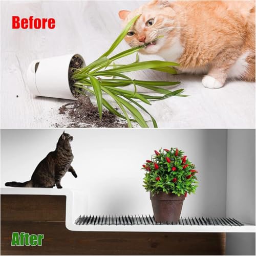 LiJuanWang Tapis Anti Chat,6 pièces Grillage Chat,20 x 15 cm Tapis Dissuasif pour Chat Tapis Dissuasif pour Chat Interieur,Anti Chat Pic Anti Chat, Répulsif Chat Chien Grillage Chat – vue 3