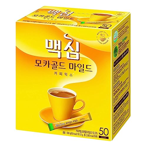 MAXIM Mocha Gold Mild Korean Instant Coffee Mix (12g x 50 Sachets) 600g