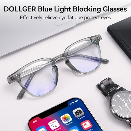 Image of Dollger Square Blue Light Blocking Glasses Women Men Computer Eyeglasses Fashion Light Weight TR90 Blue Light Glasses