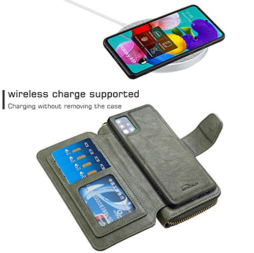 Coque rabat iPhone 12 Pro Max anti-rayure couleur gris