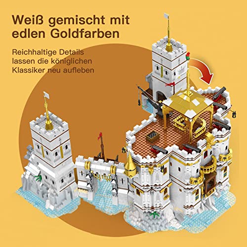 Royal Burg Castle Haus Bausteine, Häuser Modular Buildings, Modell Bausatz Blocks Spielzeug für Kinder und Erwachsene… – Bild 8