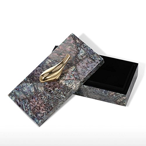 AETHYLC Velvet-Lined Keepsake Jewelry Box with Copper Bird