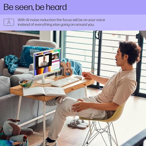 Image of HP 22 inch All-in-One Desktop PC • The New Version and Look • 12 Month Microsoft Office • 40GB RAM • 1TB Storage (512GB SSD and 512GB External) • FHD Display • Intel Celeron Processor • Windows 11 Home