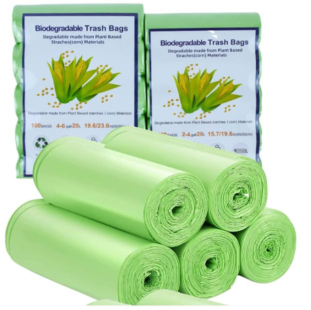Grands sacs poubelle résistants de 50 L avec structure biodégradable haut de gamme
