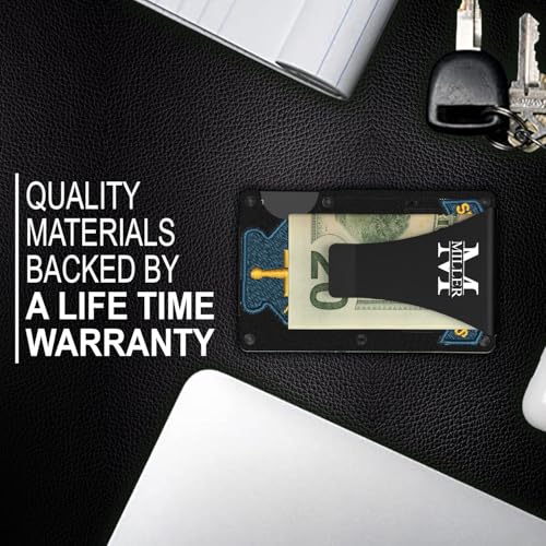 Slim Wallet With Money Clip, Us Army Special Forces Army Military Metal Wallet With Engraved Clip Veteran Tactical Minimalist Card Holder With Money Clip, Metal Waterproof Wallet, Gift Card Holder4