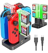 OIVO Switch Controller Ladestation Kompatibel mit Nintendo Switch Joycon, Switch Ladestation 8 Sp...