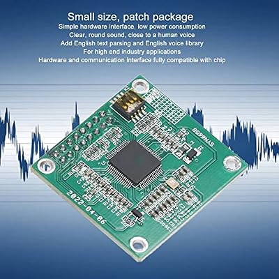 Speech Recognition Module, Maximum 4K Bytes Text to Sound SYN6988 Accurate TTS Voice Module 2 Communication Modes for High End Industry Applications