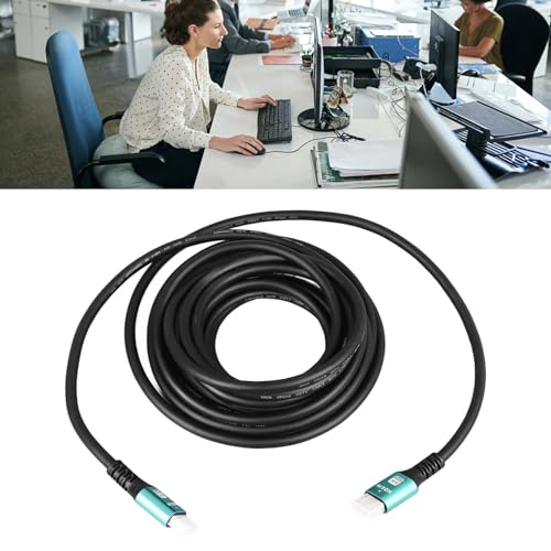 Elprico 8K HD HDMI Cable, 48Gbps 16.4FT 5M Ultra High Speed Cable Braided Cord - Image 2