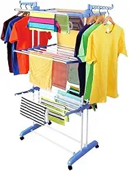 Varal Chão Arara Cabideiro Sapateira NO2PROBLEMS Rodas Ajustável Praticidade Resistente