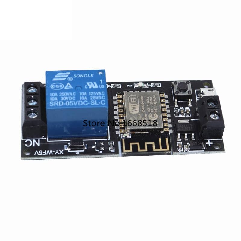 Sinilink WiFi Mobile Phone Remote Control Relay Module DC5V Smart Home Phone APP ESP-12F XY-WF5V
