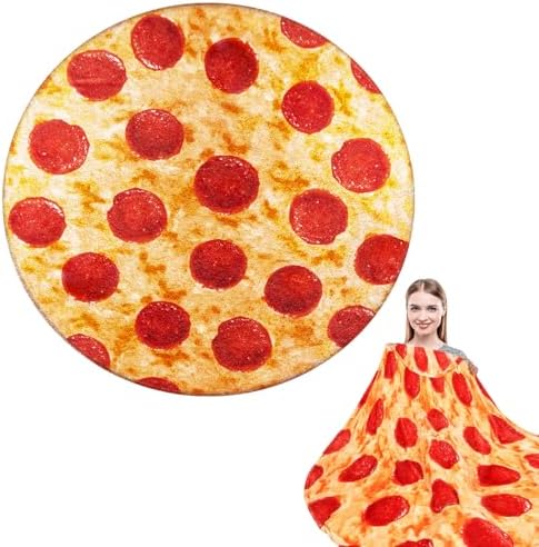 180 x 180 cm Manta para pizza: manta de Burrito, manta suave de d...