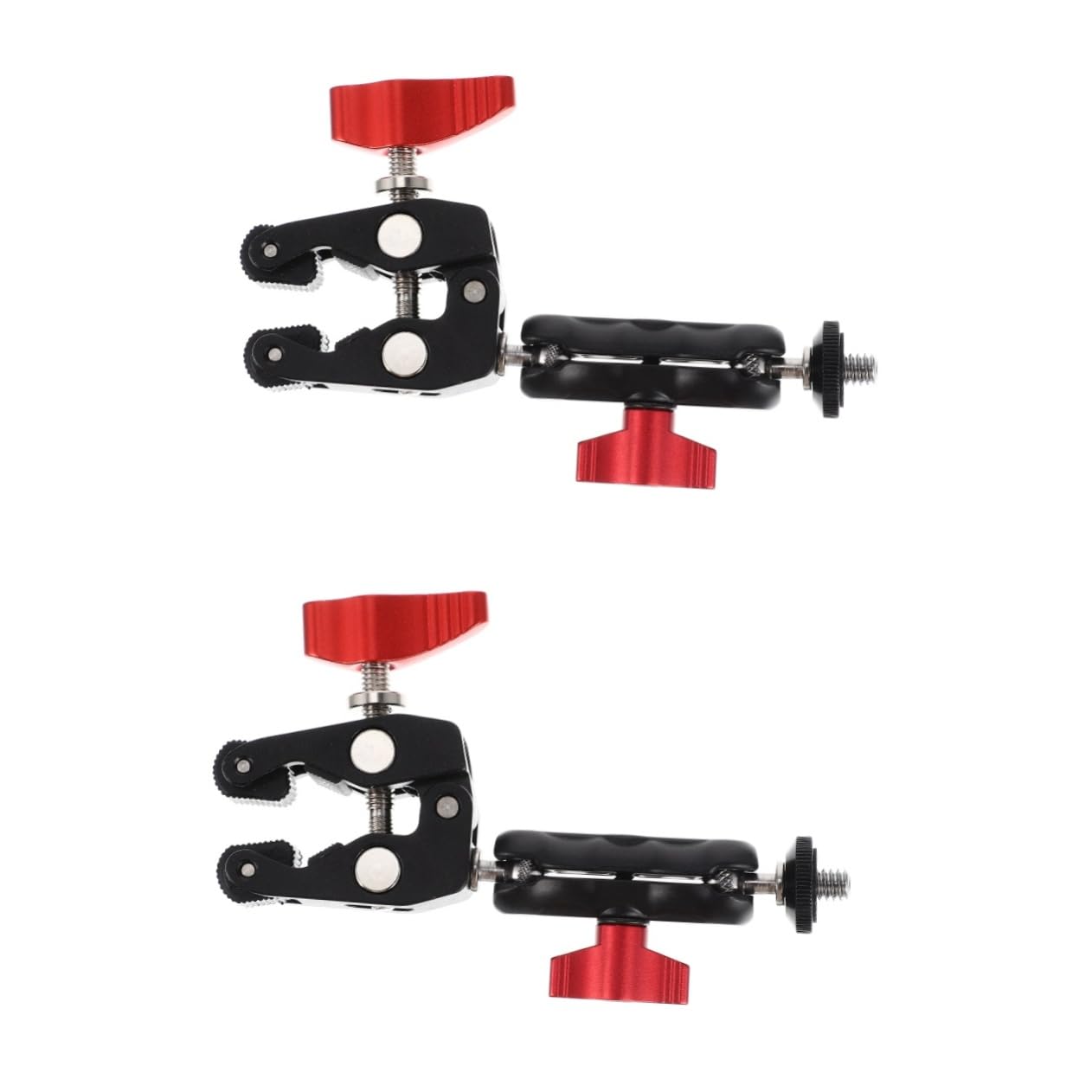 ibasenice 2sets Supporto Fotocamera Portatile Multiuso Con Super Clamp Fissaggio Resistente Per Accessori Fotografici Compatibile Con Treppiedi e Attrezzature Professionali Ottimo Per Viaggi