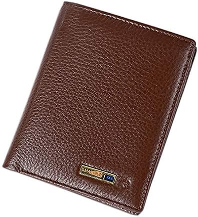 Slim Minimalist Bluetooth Tracker Finder with GPS Smart Wallet for Men&Women,Dual Folded Genuine Leather RFID Blocking Wallet - Gifts for Men&Women Bifold Wallet
