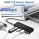 USB Hub 3.0, 4-Port USB Verteiler, Ultra Slim 5Gbps USB Mehrfachstecker, USB-Hubs Splitter für MacBook Pro/Air, iMac, Surface Pro, XPS, PC, Stick, Maus, Drucker, Tastatur, Dell, HDD und Mehr