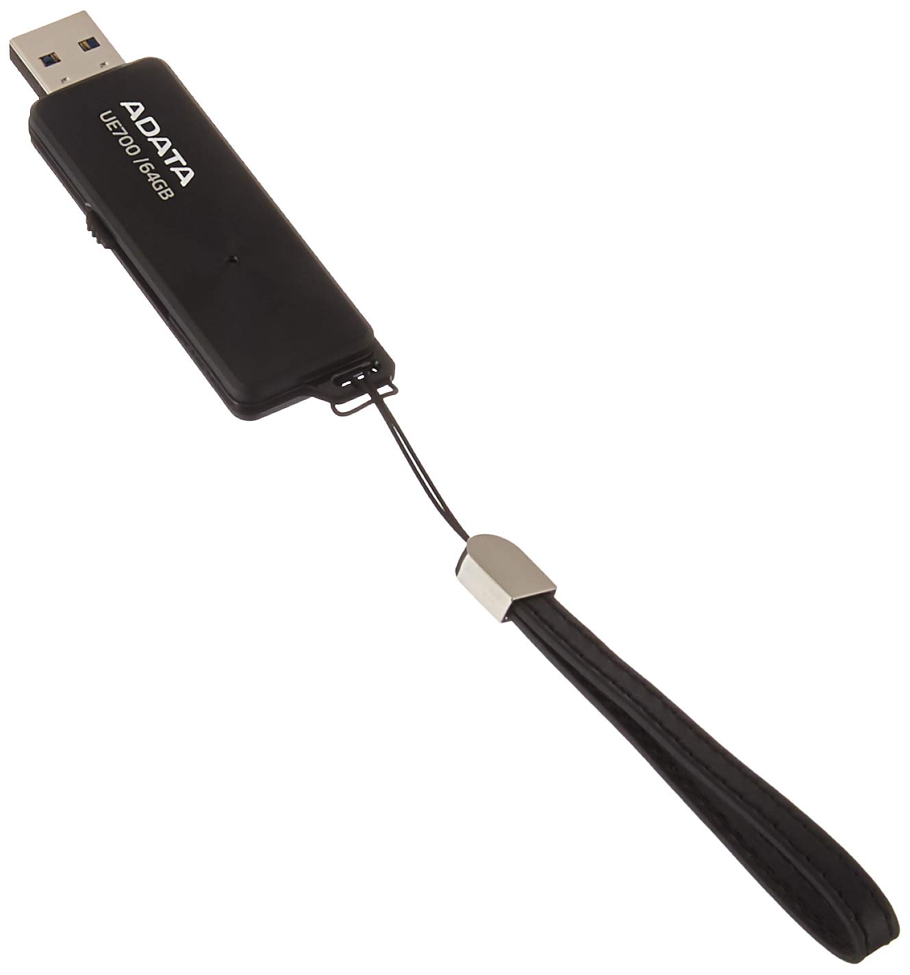 ADATA DASHDRIVE Elite UE700 64GB HIGH-Speed USB 3.0 Flash Drive, Black (AUE700-6