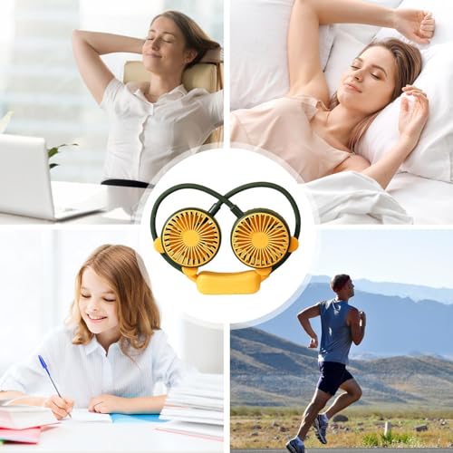 Ventilador de resfriamento vestível, ventilador portátil de pescoço | ventilador de pescoço pendurad