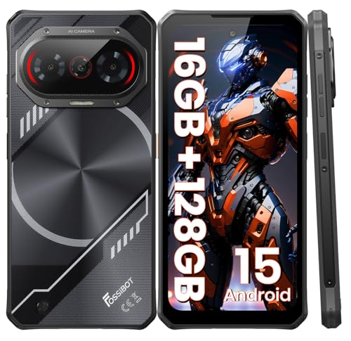 FOSSiBOT F114 Rugged Smartphone 2025 Android 15, 10.8 mm Sottile