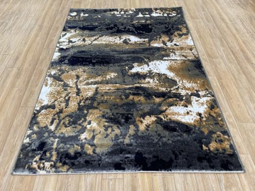 Image of Modern 2x5 Feet (60x150 CM) Silk Touch Carpet for Hallway Bedroom | Washable Anti-Skid | Multicolor Spiral Pattern | Stain-Resistant Floor Rug for Bedside Hallway