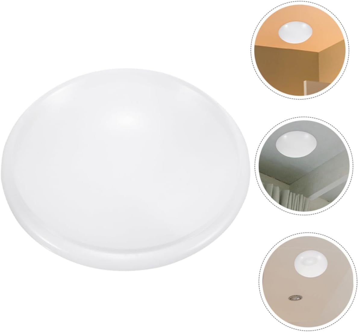 Ceiling Light Cover Replacement Fixture Cover Fluorescent Ceiling Lampshade Round Plastic for Home