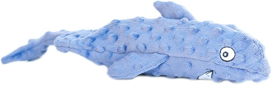 ZippyPaws - Bottle Crusherz, No Stuffing Dog Toy with Reusable Squeaker - Use Empty Water Bottles for Crunchy Chew Toys (Shark)