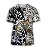 Características: elegante y realista camiseta con estampado 3D con manga corta, cuello redondo, ajuste regular, estilo callejero.