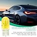 Osilly 25PCS T10 12V 5W Car Turn Signal Light Bulbs, Clear Flat Foot Vehicle Side Marker Lamp Bulbs, Auto Interior Amber Headlight Bulbs Accessories, Universal for SUV, Sedan, Truck (Yellow)