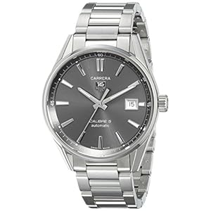 TAG Heuer Men’s WAR211C.BA0782 Carrera Analog Display Swiss Automatic Silver Watch