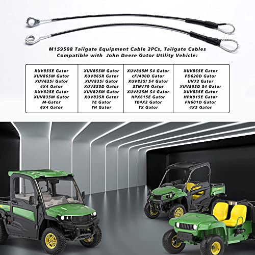 2 cables M159508 para vehículos John Deere Gator TE y TX 5