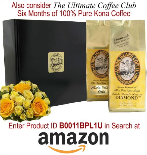 Kona Hawaiian Flavored Coffee Of The Month Club, Shipped Monthly For Six Months, Great For Coffee Lovers Who Love Flavored Coffee, An All Occasions Gift #TOP5