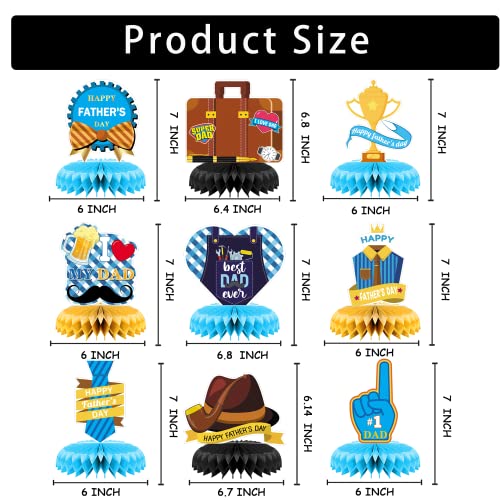 Fathers Day Decorations Fathers Day Table Centerpiece Fathers Day Centerpiece For Dad Party Decorations Fathers Day Party Decorations,9 Pcs #TOP2