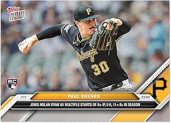 Paul Skenes Rookie Card 2024 Topps Now Baseball #407 - Pittsburgh