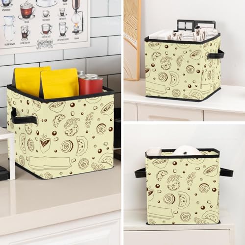 Boîte de rangement cube en tissu robuste pour livres et dressing de maison - 8