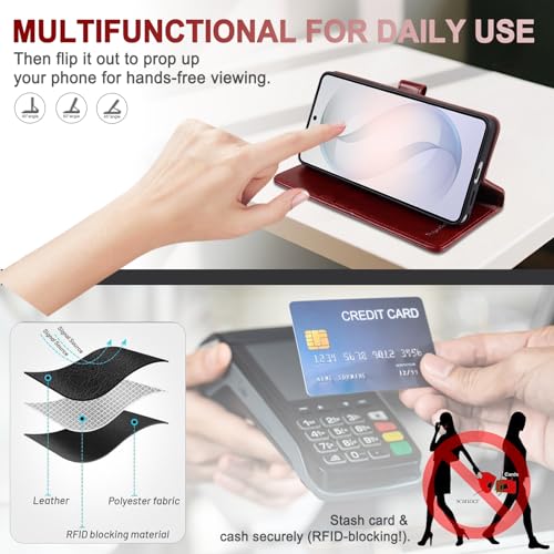 Funda de piel para Samsung Galaxy S26 Ultra ideal para viajar sin cartera 3