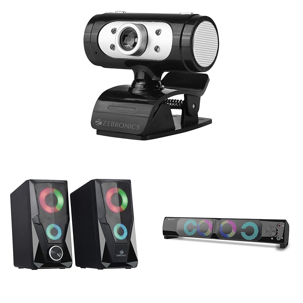 ZEBRONICS Zeb-Ultimate Pro (Full Hd) 1080P/30Fps Webcam With 5P Lens, Built-In Mic, Auto White Balan-image-16