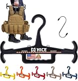 HICE - Titan Vest Hanger | Original Heavy Duty Plate Carrier & Body Armor Hanger | 200 lb Load Capacity | Durable High Impact Resin | for Police, Military, Scuba & Tactical Gear (Black)