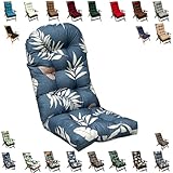【MAINTIEN STABLE & SÉCURISÉ】 Muni d'une bande élastique dorsale et d'attaches latérales robustes, ce coussin reste bien en place sur votre fauteuil. Idéal pour les relax de jardin, les chaises Adirondack et les fauteuils à bascule.
