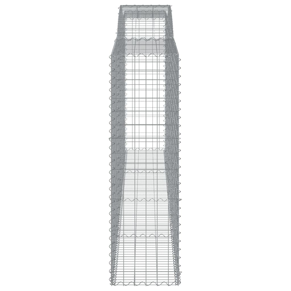 Gaviones - Arco alto (20 unidades, 400 x 50 x 180 cm, hierro galvanizado) | Estable privacidad y decoración para jardín y terraza. Cestas de alambre de metal resistentes para facilitar el llenado.