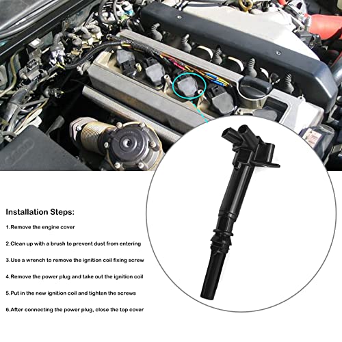 Set of 8 Ignition Coils Fits for 6.2 V8 Ford F250 F350 E350 Super Duty 2010 2011 2012 2013 2014 2012 2016 2017 Coil Packs Driver Side & Passenger Side Replaces# UF639 UF631 C1800 C1801 - Thumbnail 5