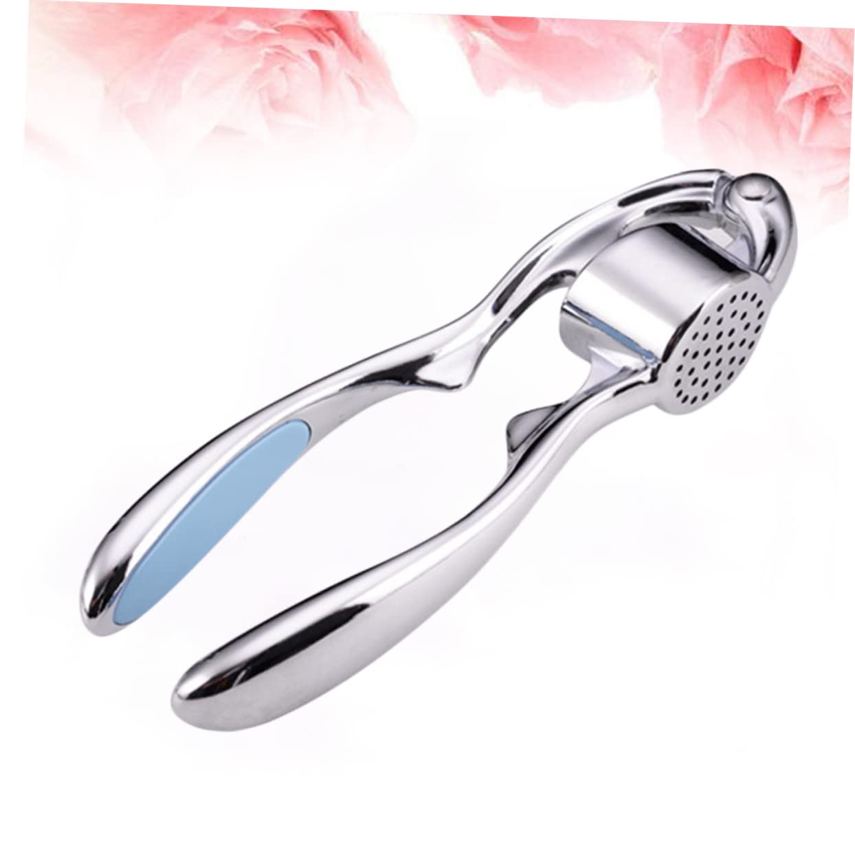 Ciieeo Zinc Alloy Garlic Press Ergonomic Manual Crusher Mincer Easy to Clean Kitchen Tool for Effortless Garlic Squeezing Blue