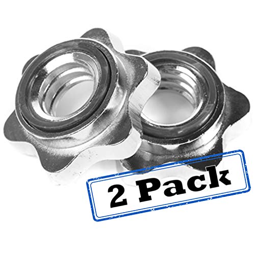 BodyRip Standard 1" Collar Bar | Choose from Spring Clip, Jaw Clamp, Spinlock (Chrome or Vinyl) Screw | Weights, Barbells, Dumbbells | Home Gym, Fitness, Exercise, Workout, Fat Loss, Body Lifting