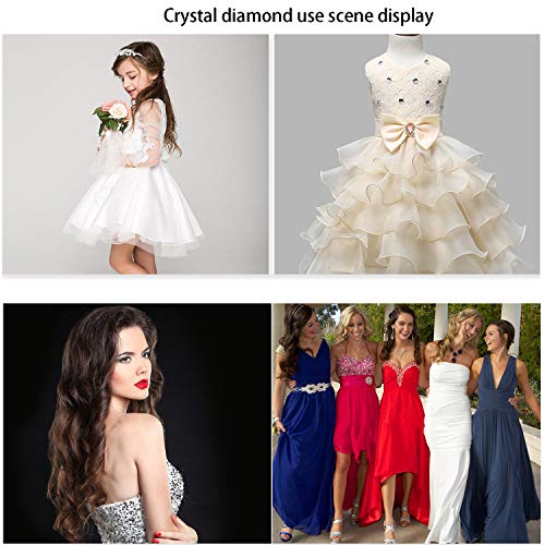 30Pcs Crystal Rhinestones Sewing On, Premium Teardrop Rhinestones Flatback Beads Buttons With Diamond, Diy Crafts Gems For Clothing, Bags, Shoes, Dress, Wedding Party Decoration (14Mm Rose Gold) #TOP5