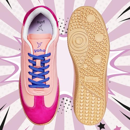 Image of YOHO Quoi Sneakers for Women | Soft Lining & Cushioned Insoles Shoes | Stylish & Casual Everyday | Vibrant Colours