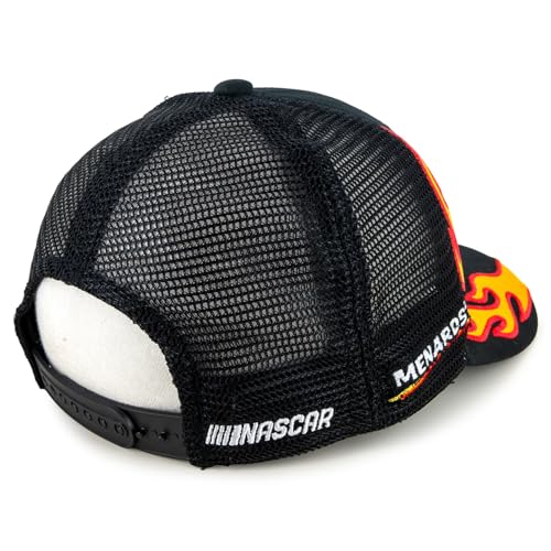 Gorra Checkered Flag Sports Ryan Blaney Flame #12 Mesh Negra miniatura 2