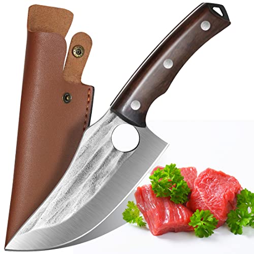 Coltello Da Disosso ErgoGrip In Acciaio Inox Con Lama Stretta 21cm - Professionale Per Macelleria E Cucina, Lavabile In Lavastoviglie